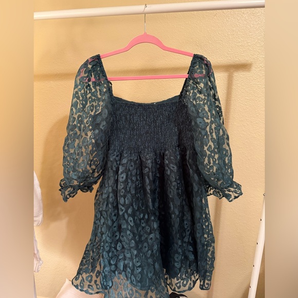 GREEN LEOPARD ENTRO DRESS - Picture 4 of 5